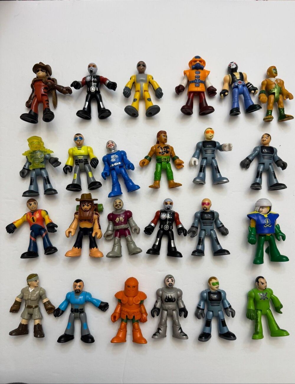 Imaginext Action Figure Lot of 24 Various Random Characters